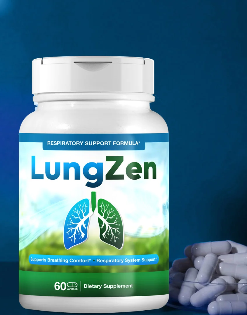 LungZen being held - Respiratory Support Formula